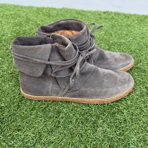 UGG | Shoes | Ugg Reid Boots Womens Size 85 Leather Suede  display picture 1